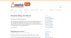 Desktop Screenshot of blog.adaptivesportsfoundation.org